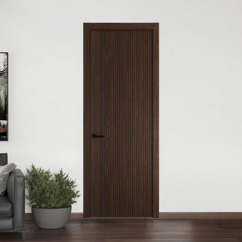 46 NE.O Орех Шоколад вставка Глухая кромка Черный ProfilDoors Orange