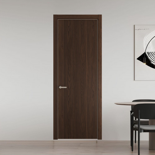 46 NE.O Орех Шоколад вставка Глухая кромка Никель ProfilDoors Orange