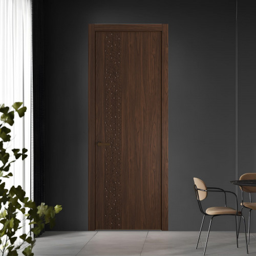 59 NE.O Орех Шоколад вставка Глухая кромка Деорэ ProfilDoors Orange