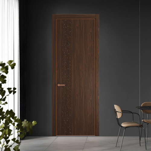 59 NE.O Орех Шоколад вставка Глухая кромка Медь ProfilDoors Orange