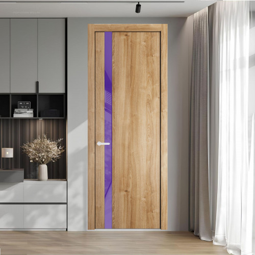 18 NE.O Дуб Карамель вставка Лаванда лак кромка Черный муар ProfilDoors Orange