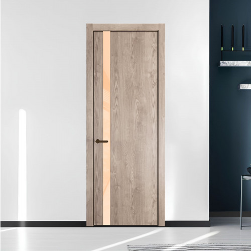 18 NE.O Дуб Сонома вставка Бежевый лак кромка Деорэ ProfilDoors Orange