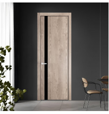 18 NE.O Дуб Сонома вставка Монохром черный кромка Черный муар ProfilDoors Orange