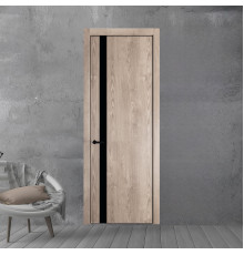 18 NE.O Дуб Сонома вставка Монохром черный кромка Черный ProfilDoors Orange