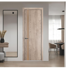 18 NE.O Дуб Сонома вставка Монохром серебристая бронза кромка Серая ночь ProfilDoors Orange