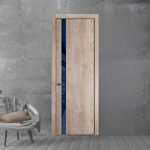 18 NE.O Дуб Сонома вставка Темно-синий лак кромка Серая ночь ProfilDoors Orange
