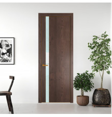 18 NE.O Дуб Тобакко вставка Белый лак кромка Бронза ProfilDoors Orange