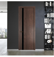 18 NE.O Дуб Тобакко вставка Монохром черный кромка Деорэ ProfilDoors Orange