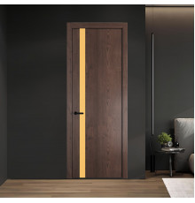 18 NE.O Дуб Тобакко вставка Монохром кремовый кромка Черный ProfilDoors Orange