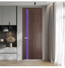 18 NE.O Дуб Тобакко вставка Монохром лаванда кромка Вайт ProfilDoors Orange