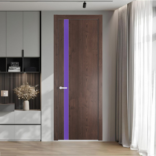 18 NE.O Дуб Тобакко вставка Монохром лаванда кромка Вайт ProfilDoors Orange