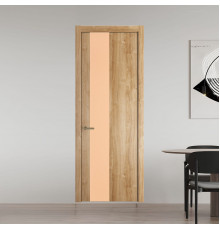 19 NE.O Дуб Карамель вставка Монохром бежевый кромка Шампань ProfilDoors Orange