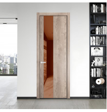 19 NE.O Дуб Сонома вставка Коричневая нуга лак кромка Черный муар ProfilDoors Orange