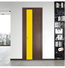 19 NE.O Дуб Тобакко вставка Монохром светло-желтый кромка Медь ProfilDoors Orange