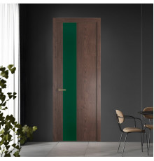 19 NE.O Дуб Тобакко вставка Монохром зеленый лес кромка Шампань ProfilDoors Orange
