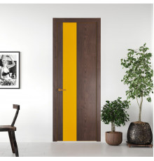 19 NE.O Дуб Тобакко вставка Монохром желтый кромка Бронза ProfilDoors Orange