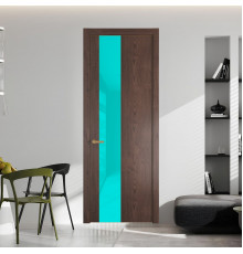 19 NE.O Дуб Тобакко вставка Мята лак кромка Золото ProfilDoors Orange
