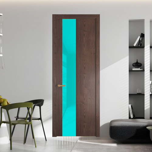 19 NE.O Дуб Тобакко вставка Мята лак кромка Золото ProfilDoors Orange