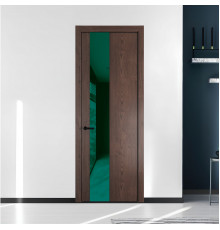 19 NE.O Дуб Тобакко вставка Зеленый лес лак кромка Черный ProfilDoors Orange