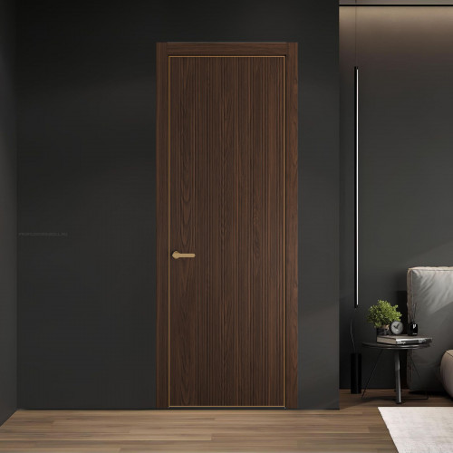 49 NE.O Орех Шоколад вставка Глухая кромка Золото ProfilDoors Orange