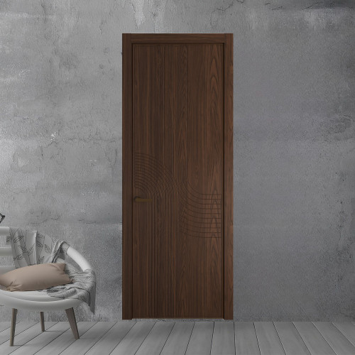 55 NE.O Орех Шоколад вставка Глухая кромка Деорэ ProfilDoors Orange