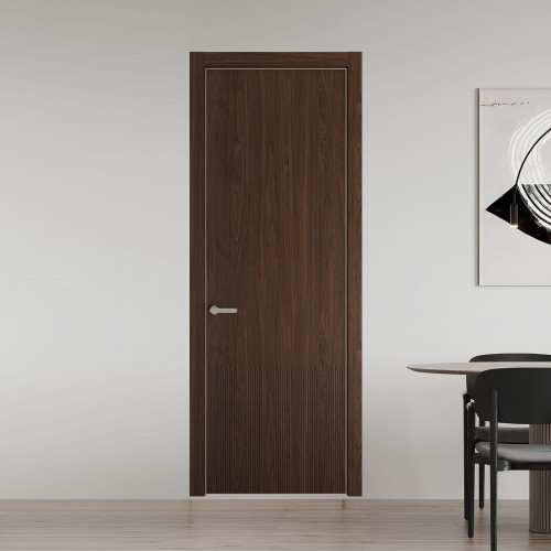 57 NE.O Орех Шоколад вставка Глухая кромка Никель ProfilDoors Orange