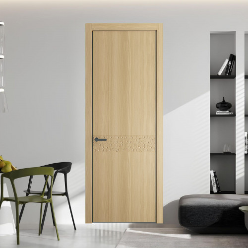 58 NE.O Дуб Натуральный вставка Глухая кромка Серая ночь ProfilDoors Orange