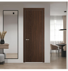 59 NE.O Орех Шоколад вставка Глухая кромка Никель ProfilDoors Orange