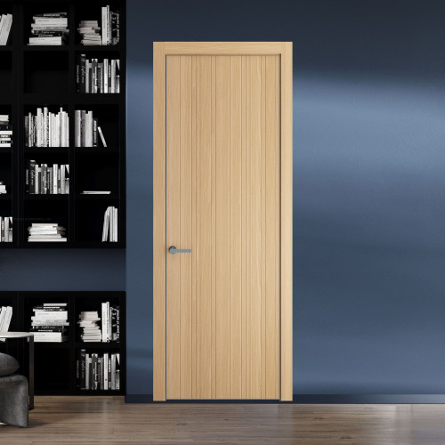 60 NE.O Дуб Натуральный вставка Глухая кромка Серебро ProfilDoors Orange