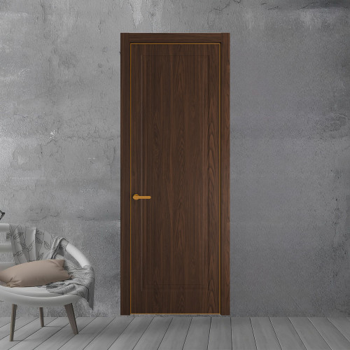 61 NE.O Орех Шоколад вставка Глухая кромка Бронза ProfilDoors Orange