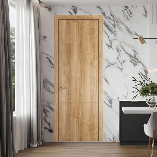 13 NE.O Дуб Карамель молдинг Золото кромка Золото ProfilDoors Orange