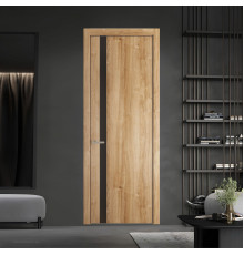 18 NE.O Дуб Карамель вставка Монохром графит кромка Никель ProfilDoors Orange
