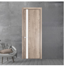 18 NE.O Дуб Сонома вставка Монохром белый кромка Черный муар ProfilDoors Orange