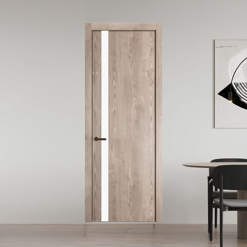 18 NE.O Дуб Сонома вставка Монохром белый кромка Деорэ ProfilDoors Orange