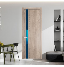 18 NE.O Дуб Сонома вставка Зеркало синее кромка Вайт ProfilDoors Orange