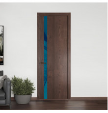 18 NE.O Дуб Тобакко вставка Бирюзовый лак кромка Деорэ ProfilDoors Orange