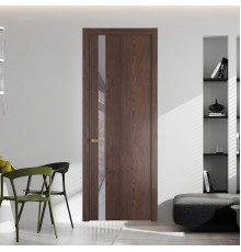 18 NE.O Дуб Тобакко вставка Холодный серый лак кромка Золото ProfilDoors Orange