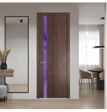 18 NE.O Дуб Тобакко вставка Лаванда лак кромка Золото ProfilDoors Orange