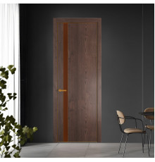 18 NE.O Дуб Тобакко вставка Монохром коричневая нуга кромка Бронза ProfilDoors Orange