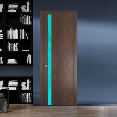 18 NE.O Дуб Тобакко вставка Мята лак кромка Никель ProfilDoors Orange