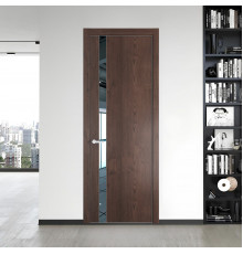 18 NE.O Дуб Тобакко вставка Зеркало кромка Вайт ProfilDoors Orange