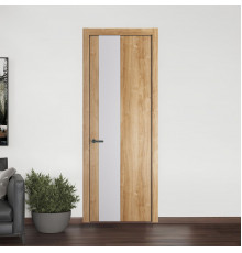 19 NE.O Дуб Карамель вставка Дарк Вайт кромка Серая ночь ProfilDoors Orange