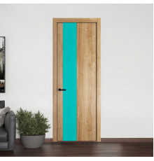 19 NE.O Дуб Карамель вставка Монохром мята кромка Черный ProfilDoors Orange