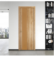 19 NE.O Дуб Карамель вставка Монохром светло-коричневый кромка Золото ProfilDoors Orange