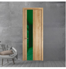 19 NE.O Дуб Карамель вставка Желтый лак кромка Медь ProfilDoors Orange