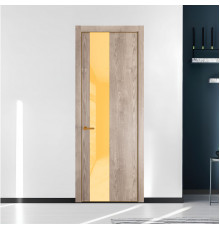 19 NE.O Дуб Сонома вставка Кремовый лак кромка Бронза ProfilDoors Orange