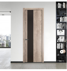 19 NE.O Дуб Сонома вставка Монохром графит кромка Серая ночь ProfilDoors Orange