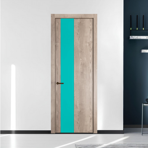 19 NE.O Дуб Сонома вставка Монохром мята кромка Деорэ ProfilDoors Orange