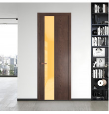 19 NE.O Дуб Тобакко вставка Кремовый лак кромка Медь ProfilDoors Orange