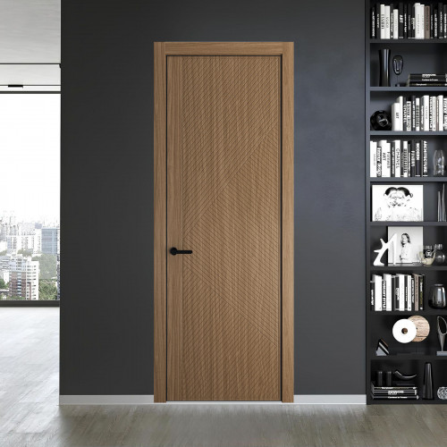 50 NE.O Дуб Мокко вставка Глухая кромка Черный ProfilDoors Orange